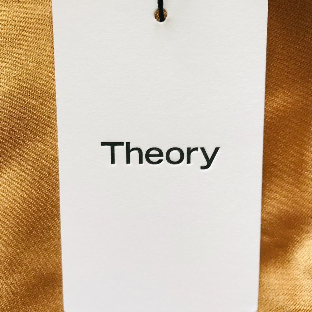 ⚡️SOLD ON EBAY⚡️Theory Telson Bronze Flat Sateen Dress (NWT) - Picture 11 of 13